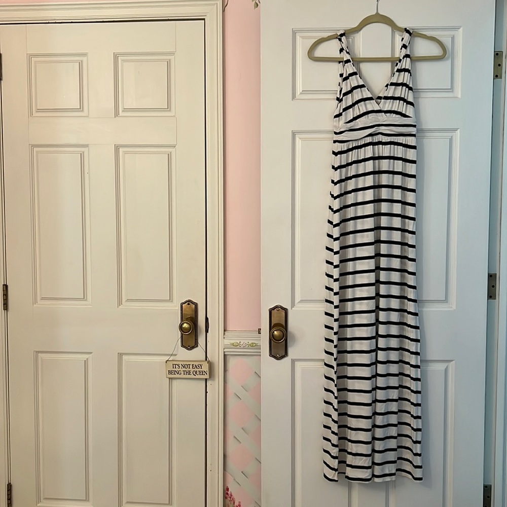 Scoop Striped Maxi Deess